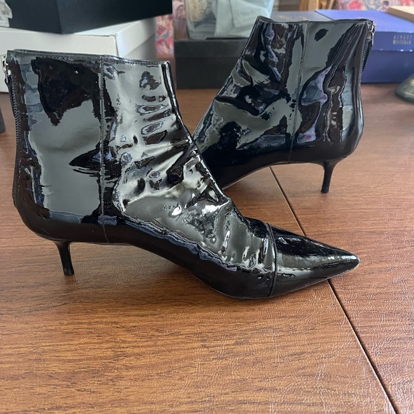 Balmain designer black bootie patent leather, excellent condition - Picture 4 of 8